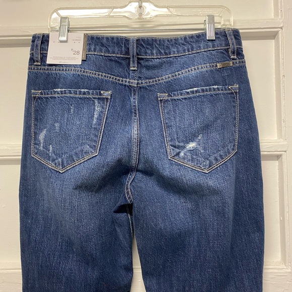 BRAND NEW KANCAN WOMEN'S RELAXED FIT BLUE JEANS, DISTRESSED, HIGH RISE,SIZE 9/28 - Picture 7 of 16